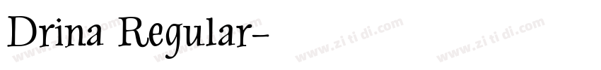 Drina Regular字体转换